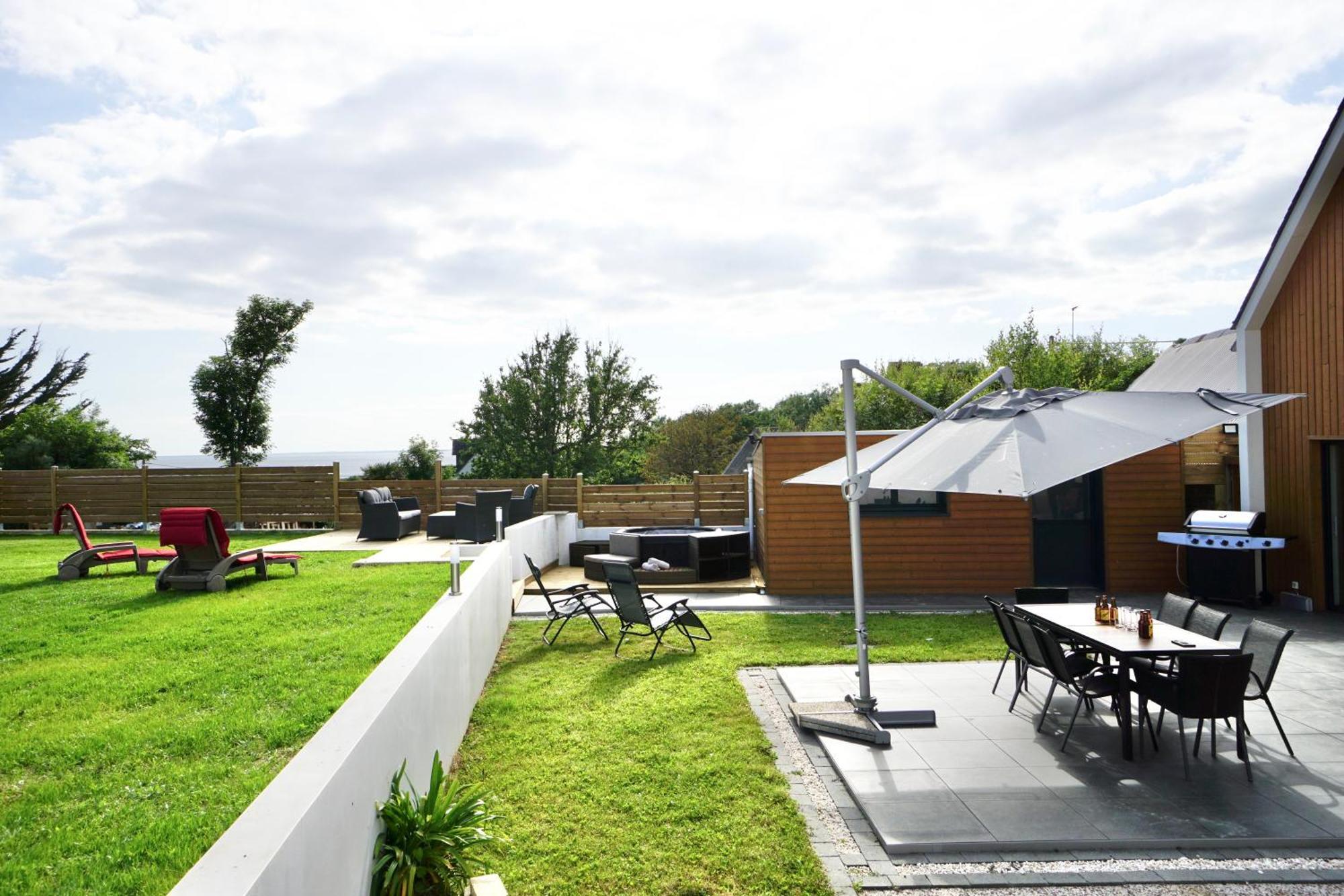 Villa Sophie - 500M De La Mer - Jacuzzi Moëlan-sur-Mer エクステリア 写真
